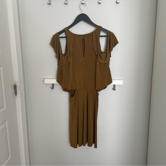 Zara Side Cut Out Cold Shoulder Dress Size M - Picture 5 of 9